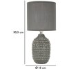 Lumino da comodino Mauro Ferretti Punti E14 Ø 15x30,5 cm grigio