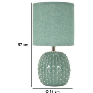Lampada da notte Mauro Ferretti Pontus E14 Ø 14x27 cm verde salvia