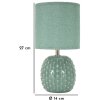 Lampada da notte Mauro Ferretti Pontus E14 Ø 14x27 cm verde salvia