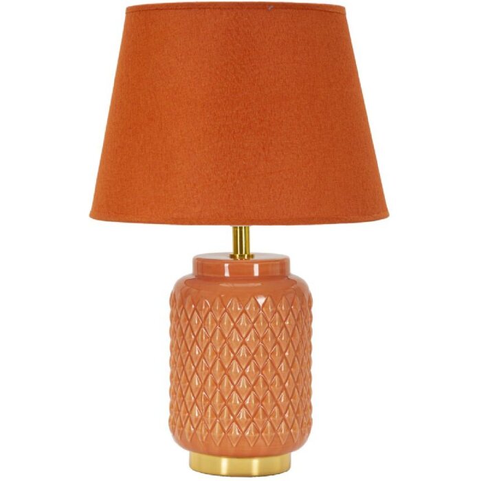 Lampada da tavolino Quadrato Mauro Ferretti E27 Ø 28x44 cm arancione