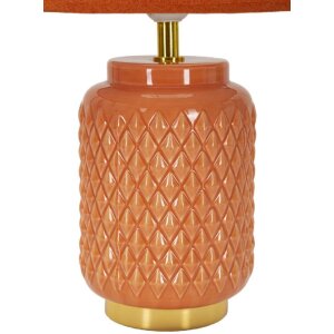 Lampada da tavolino Quadrato Mauro Ferretti E27 Ø 28x44 cm arancione