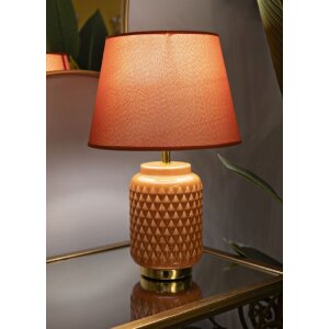 Lampada da tavolino Quadrato Mauro Ferretti E27 Ø 28x44 cm arancione