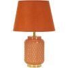 Lampada da tavolino Quadrato Mauro Ferretti E27 Ø 28x44 cm arancione