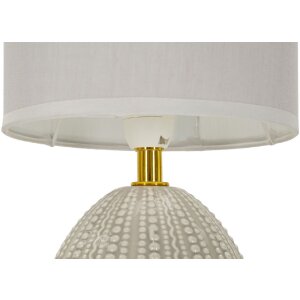 Lampada da tavolo Mauro Ferretti Flavi E14 Ø 15x30,5 cm grigio