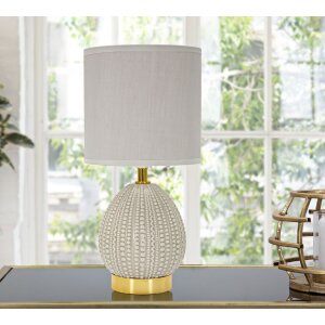 Lampada da tavolo Mauro Ferretti Flavi E14 Ø 15x30,5 cm grigio