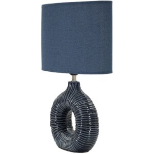 Lampada da tavolo Mauro Ferretti Seta E14 28,5x15x43 cm blu