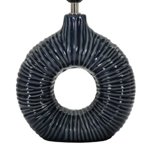 Lampada da tavolo Mauro Ferretti Seta E14 28,5x15x43 cm blu