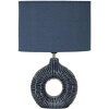 Lampada da tavolo Mauro Ferretti Seta E14 28,5x15x43 cm blu