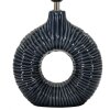 Lampada da tavolo Mauro Ferretti Seta E14 28,5x15x43 cm blu