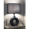 Lampada da tavolo Mauro Ferretti Seta E14 28,5x15x43 cm blu