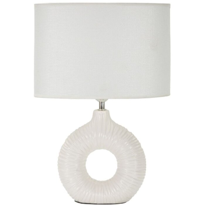 Lampada da tavolino Mauro Feretti Seta E14 28,5x15x43 cm bianca