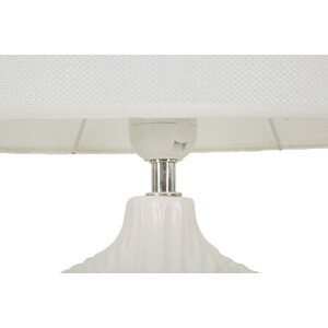 Lampada da tavolino Mauro Feretti Seta E14 28,5x15x43 cm bianca
