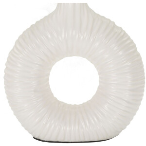 Lampada da tavolino Mauro Feretti Seta E14 28,5x15x43 cm bianca