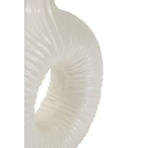 Lampada da tavolino Mauro Feretti Seta E14 28,5x15x43 cm bianca