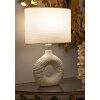 Lampada da tavolino Mauro Feretti Seta E14 28,5x15x43 cm bianca
