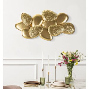 Luce da pareo Mauro Ferretti Shell E14 59,8x11x31 cm oro