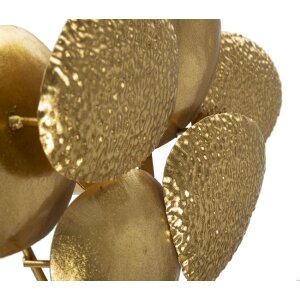 Lampada da pare Mauro Ferretti Shell E14 44x11x28 cm oro