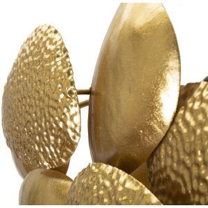 Lampada da pare Mauro Ferretti Shell E14 44x11x28 cm oro
