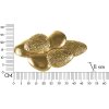 Lampada da pare Mauro Ferretti Shell E14 44x11x28 cm oro