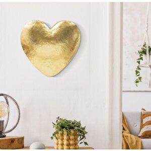 Lampada da pare Mauro Ferretti Cuore doro E14 25,5x15x24 cm oro