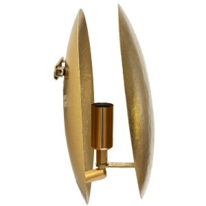 Lampe da parete Mauro Ferretti Goldy Rotonda E14 Æ 26x13 cm oro