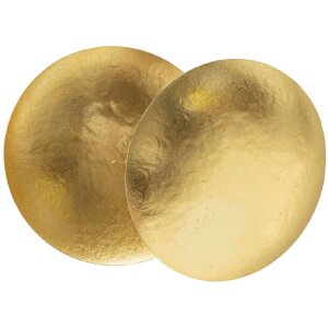Lampe da parete Mauro Ferretti Goldy Rotonda E14 Æ 26x13 cm oro
