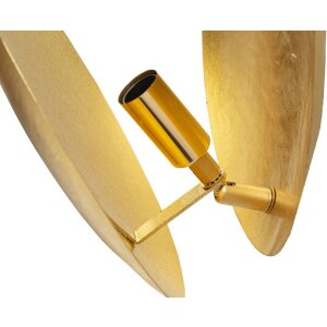 Lampe da parete Mauro Ferretti Goldy Rotonda E14 Æ 26x13 cm oro