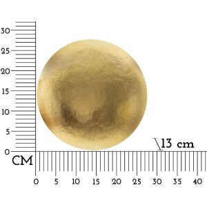 Lampe da parete Mauro Ferretti Goldy Rotonda E14 Æ 26x13 cm oro