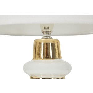 Lampada da tavolo Liara di Mauro Ferretti E14 Ø 23x32 cm bianco oro