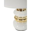 Lampada da tavolo Liara di Mauro Ferretti E14 Ø 23x32 cm bianco oro