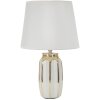 Lampada da tavola Mauro Ferretti Cassy E27 ∅ 25x40,5 cm bianca oro
