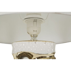 Lampe da tavolo Mauro Ferretti Florida E27 ∅ 30 x 43,5 cm bianca oro