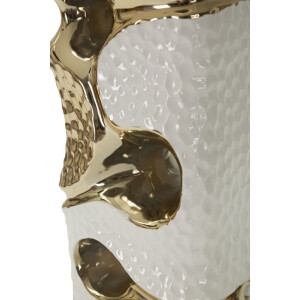 Lampe da tavolo Mauro Ferretti Florida E27 ∅ 30 x 43,5 cm bianca oro