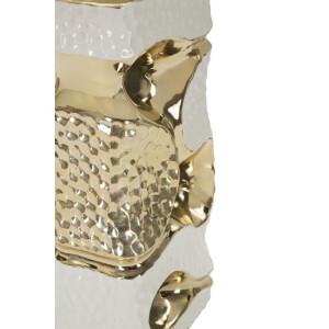 Lampe da tavolo Mauro Ferretti Florida E27 ∅ 30 x 43,5 cm bianca oro
