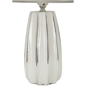 Lampada da tavolo Mauro Ferretti Emmi E27 Ø 30x45 cm bianco argento