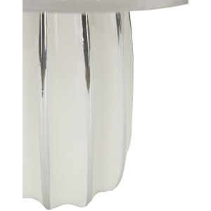 Lampada da tavolo Mauro Ferretti Emmi E27 Ø 30x45 cm bianco argento