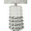 Lampada da tavolo Mauro Ferretti Lace E14 Ø 23x33 cm bianco argento