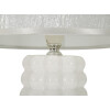 Lampada da tavolo Mauro Ferretti Lace E14 Ø 23x33 cm bianco argento