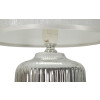 Lampada da tavolo Mauro Ferretti Lucina E14 Ø 20x29 cm bianca argento