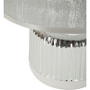 Lampada da tavolo Mauro Ferretti Lucina E14 Ø 20x29 cm bianca argento