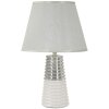Lumino da tavolo Mauro Ferretti Candela E27 Ø 25x41 cm bianco argento