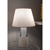 Lumino da tavolo Mauro Ferretti Candela E27 Ø 25x41 cm bianco argento