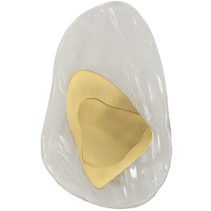 Luce da parete Mauro Ferretti Oceano Oro E14 21x8x31 cm oro bianco