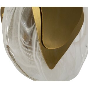 Luce da parete Mauro Ferretti Oceano Oro E14 21x8x31 cm oro bianco