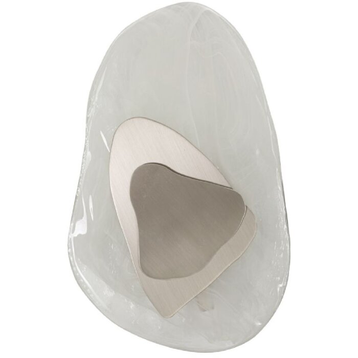 Mauro Ferretti applique murale Oceano Argento E14 21x8x31 cm argento bianco
