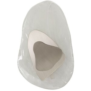 Mauro Ferretti applique murale Oceano Argento E14 21x8x31 cm argento bianco