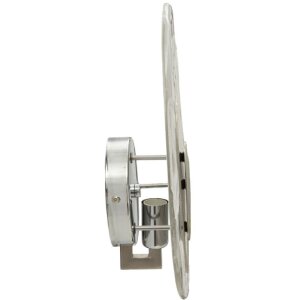 Mauro Ferretti applique murale Oceano Argento E14 21x8x31 cm argento bianco