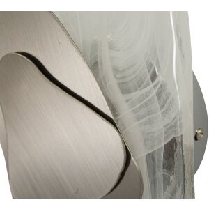 Mauro Ferretti applique murale Oceano Argento E14 21x8x31 cm argento bianco