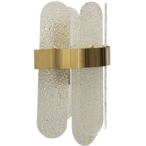 Lumino da pare Mauro Ferretti Grigio E14 20x14x28 cm oro bianco