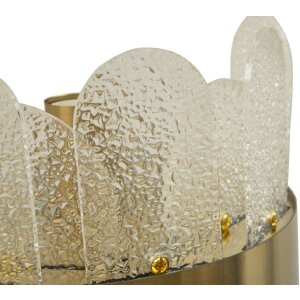 Lumino da pare Mauro Ferretti Grigio E14 20x14x28 cm oro bianco
